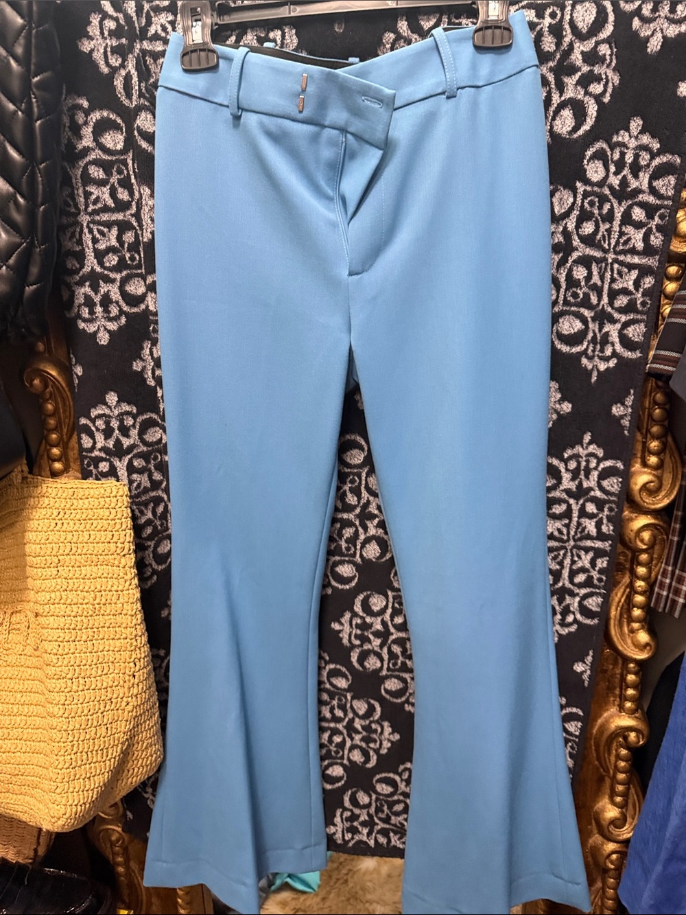Smythe Light Blue Boot-Cut Pants